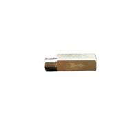 OOYIALET DN6 1/8" Female to Male Nickel Plated Brass Check Valve One Way Non-Return Water Gas Oil Hex Rud Min 2 Bar Pneumatic