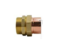OOYIALET DN65 G 2-1/2" BSPPD Male x Copper Inner Dia 67mm Brass Copper End Feed Fitting Union Connector Coupler Adapter Water Gas Oil