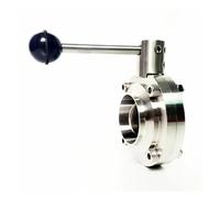 OOYIALET Fit 57mm 2.25" Pipe OD Butt Welding Flow Control Valve SUS 304 Stainless Beer Brewing Home