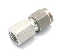 OOYIALET M10x1mm Metric Female to 6mm OD Tube 304 Stainless Steel Pipe Compression Fitting Union Connector