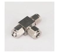 OOYIALET Qiuck Fit Hose O.DxI.D 6x4mm Equal Tee 3 Ways 304 Stainless Steel Hex Quick Joint Fitting Quick Connector