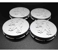 OOzie 4 Pièces Capuchons de Centre de Roue pour Peugeot 205 GTI 65mm,Cache-moyeux Capuchons de Centre de Moyeu Couvercle de Protection de Jante Enjoliveurs de Roue