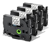 Oozmas AZe-131 Clear TZ Tape Compatible avec Brother P-touch 12mm TZe-131 Noir sur Transparent, Ruban pour Étiqueteuse Compatible avec Brother P-touch PT-H110 PT-H100LB PT-E100 PT-D400