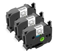 Oozmas Ruban Compatible avec Brother TZe-241 TZe 18mm Noir sur Blanc, TZe241 Cartouche Compatible avec Brother P-touch 1830 D400 D450 D600 P700-2430 Étiqueteuse, 18mm x 8m