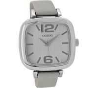 Oozoo cuir femme montre analogique à quartz bracelet gris Timepieces D2UOC9180A