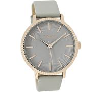 Oozoo cuir femme montre analogique à quartz bracelet gris Timepieces D2UOC9195A