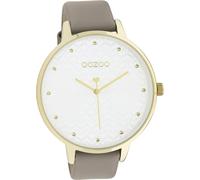 Oozoo cuir femme montre analogique à quartz bracelet taupe gris Timepieces D2UOC11037
