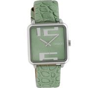 Oozoo cuir femme montre analogique à quartz bracelet vert Timepieces D2UOC10367
