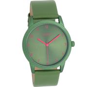 Oozoo cuir femme montre analogique à quartz bracelet vert Timepieces D2UOC11056