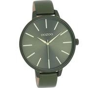 Oozoo cuir femme montre analogique à quartz bracelet vert Timepieces D2UOC11441