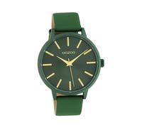 Oozoo cuir femme montre C10616 analogique à quartz bracelet vert Timepieces D2UOC10616