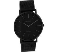 Oozoo en acier inoxydable pour hommes montre C9933 analogique à quartz noir Vintage Series D2UOC9933