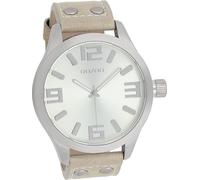 Oozoo en cuir pour hommes montre analogique à quartz bracelet beige Timepieces D2UOC1006A