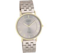 Oozoo Femme-Homme Montre analogique à quartz Bracelet beige Vintage Series D2UOC20368