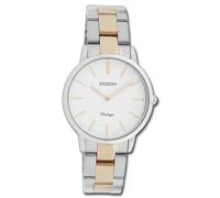 Oozoo Femmes Montre Argent Rose Analogue C20045 Vintage Slim Inox UOC20045