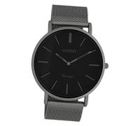Oozoo Hommes-Montre Gris Analogue C9928 Vintage Série Bracelet en Acier UOC9928