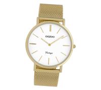 Oozoo Hommes-Montre Or Analogue C9909 Vintage Série Bracelet en Acier UOC9909