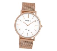 Oozoo Hommes-Montre Rose Analogue C9917 Vintage Série Bracelet en Acier UOC9917