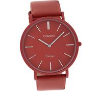 Oozoo métal femme montre analogique à quartz bracelet rouge Vintage Series D2UOC9879A