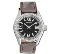 Oozoo Montre Bracelet pour Femmes Montres Analogue Cuir Braun UOC10267