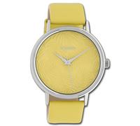 Oozoo Montre Bracelet pour Femmes Montres Analogue Cuir Jaune UOC10169