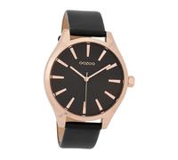 Oozoo Montre Bracelet pour Femmes Montres Analogue Cuir Noir UOC9689A