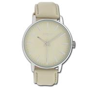 Oozoo Montre Bracelet pour Femmes Montres Analogue Cuir Vert Foncé