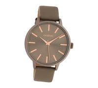 Oozoo Montre Bracelet pour Femmes Taupe Analogue C10612 en Cuir UOC10612
