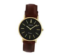 Oozoo Montre Bracelet pour Femmes Vintage Analogue Cuir Braun UOC9838A