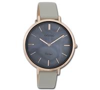 Oozoo Montre Bracelet pour Femmes Vintage Série Analogue Cuir Gris UOC9805A