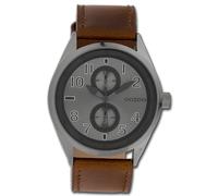 Oozoo Montre Bracelet Pour Hommes Montres Analogue Cuir marron UOC10028