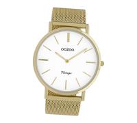 Oozoo Montre Bracelet pour Hommes Or Analogue C9908A Vintage Série UOC9908A
