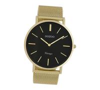 Oozoo Montre Bracelet pour Hommes Or Analogue C9912A Vintage Série UOC9912A