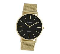 Oozoo Montre Bracelet pour Hommes Or Analogue C9913A Vintage Série UOC9913A