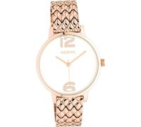 Oozoo Montre en acier inoxydable unisexe C10923 Montre analogique à quartz Bracelet rose?or Timepieces D2UOC10923