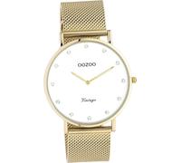 Oozoo montre en acier inoxydable unisexe C20236 Montre à quartz analogique bracelet or Vintage Series D2UOC20236