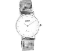 Oozoo montre en acier inoxydable unisexe C20240 Montre à quartz analogique bracelet argenté Vintage Series D2UOC20240