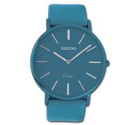 Oozoo Montre Femme Bleue Analogique C9878 Série Vintage Bracelet En Cuir UOC9878