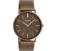 Oozoo Montre Femme Ultra Fine Mouvement À Quartz Acier Inoxydable Or Rose Uoc20004