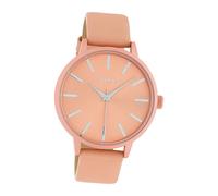 Oozoo Montre Femme Rose Analogique C10617 Timepieces Bracelet En Cuir UOC10617