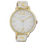 Oozoo Montre Femme Timepieces Analogique Cuir Blanc Jaune UOC10209