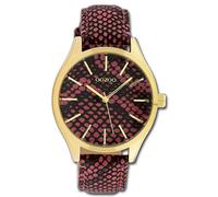 Oozoo Montre Femme Timepieces Analogique Cuir Rose Noir UOC10433