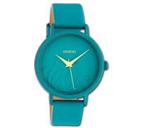 Oozoo Montre Femme Turquoise Analogique C10606 Montres En Cuir UOC10606