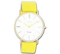 Oozoo Montre Femme Vintage Série Analogique Cuir Jaune UOC20317