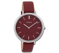 Oozoo Montre Femme Vintage Série Analogique Cuir Rouge UOC9807A