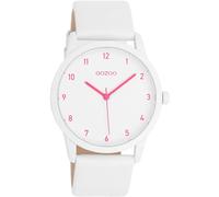Oozoo Montre Timepieces pour femme - Avec bracelet en cuir - Montre moderne pour femme - Élégante montre analogique ronde (boîtier de 38 mm), Oozoo Timepieces C11057 Montre unisexe, bracelet