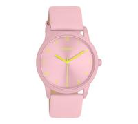 Oozoo Montre Timepieces pour femme - Avec bracelet en cuir - Montre moderne pour femme - Élégante montre analogique ronde (boîtier de 38 mm), rose clair