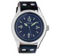 Oozoo Montre Unisexe Montres Analogue Cuir Bleu Camouflage UOC10350