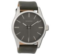 Oozoo Montre Unisexe Timepieces Analogique En Cuir Gris Foncé UOC9628A