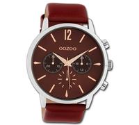 Oozoo Montre Unisexe Timepieces Analogique En Cuir Rouge UOC10356